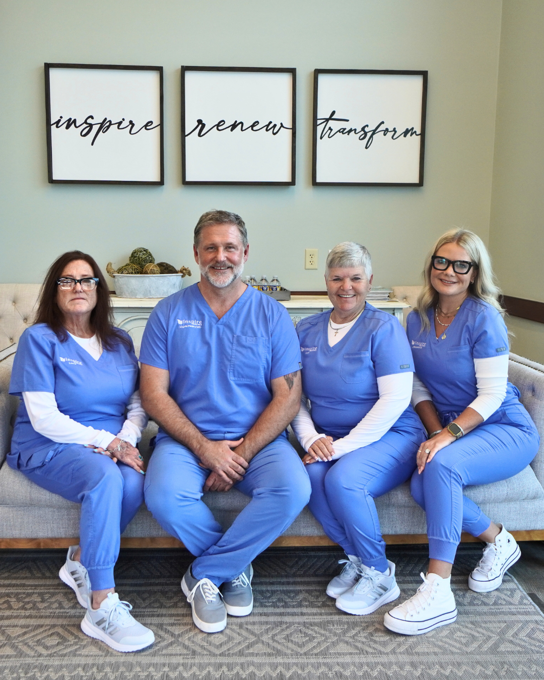 Clean, professional medical spa treatment room with neutral tones at Inspire Bariatrics in McKinney